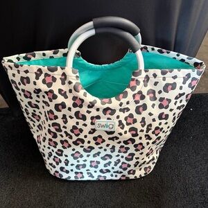 Leopard Print Tote Bag - SWIG Bucket Bag